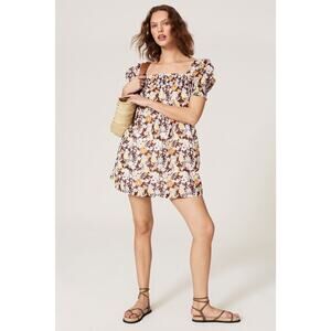 Tory Burch Printed Smocked Mini Dress Size‎ Medium (MSRP 278)